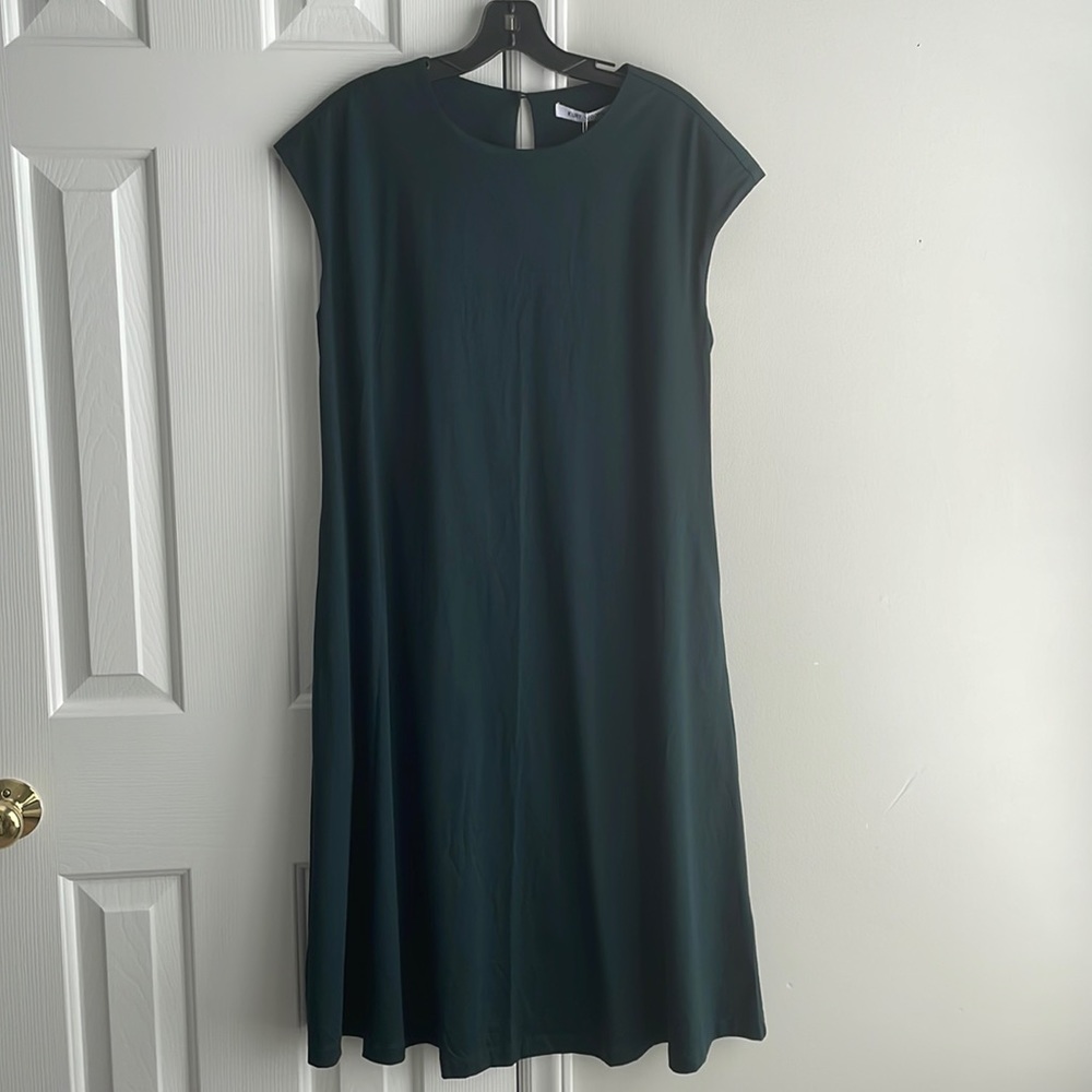 Forest green midi dress NWT